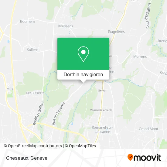 Cheseaux Karte