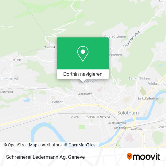 Schreinerei Ledermann Ag Karte