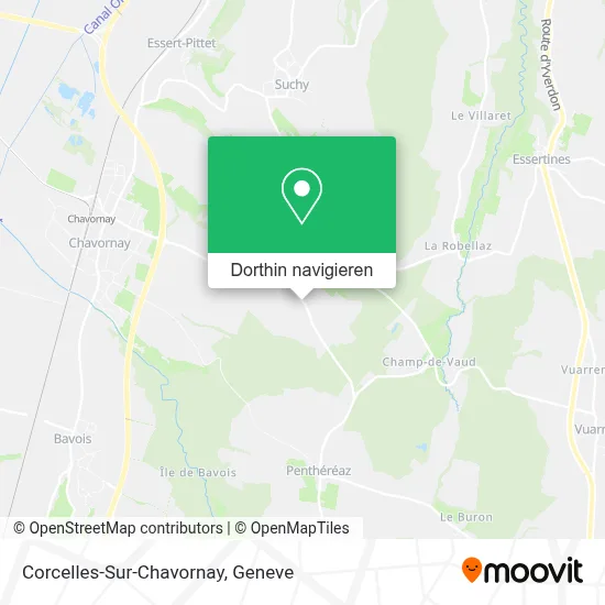 Corcelles-Sur-Chavornay Karte