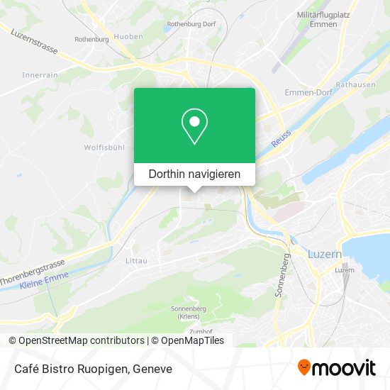 Café Bistro Ruopigen Karte