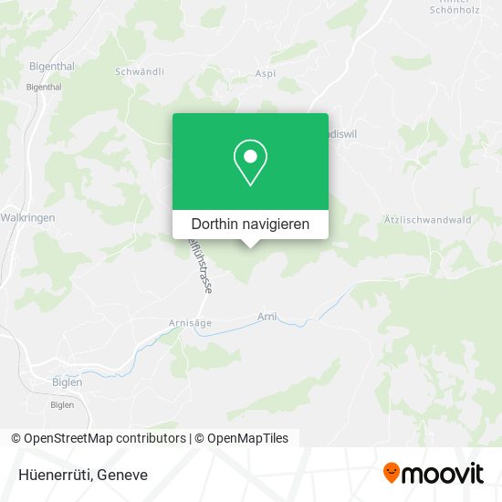 Hüenerrüti Karte