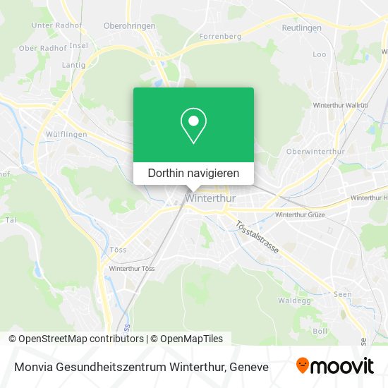Monvia Gesundheitszentrum Winterthur Karte