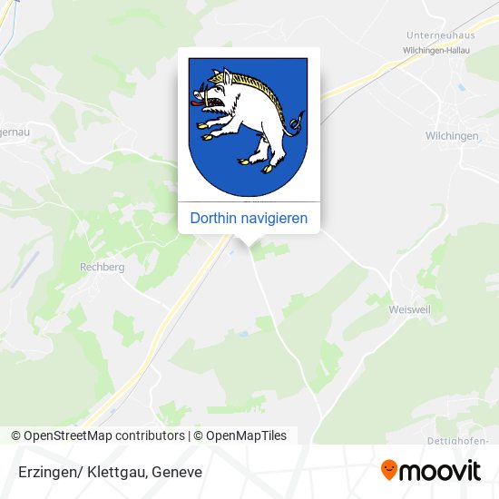 Erzingen/ Klettgau Karte