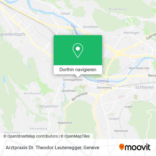 Arztpraxis Dr. Theodor Leutenegger Karte