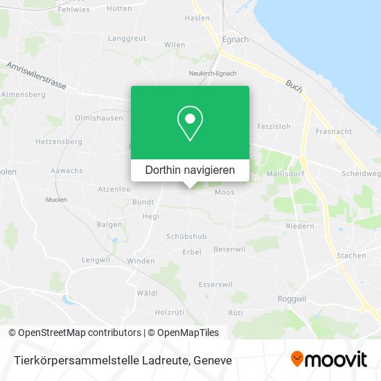 Tierkörpersammelstelle Ladreute Karte