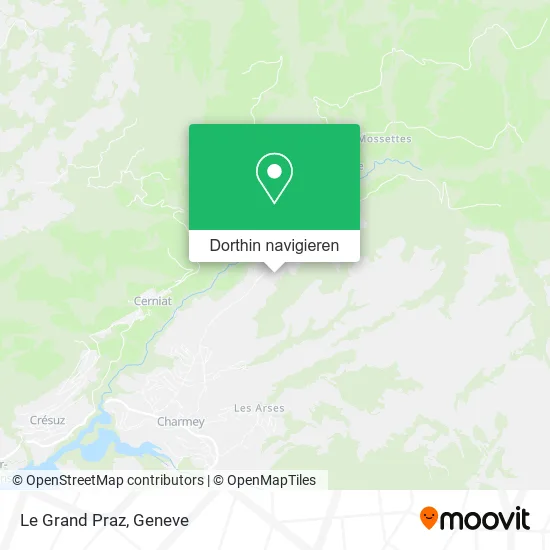Le Grand Praz Karte