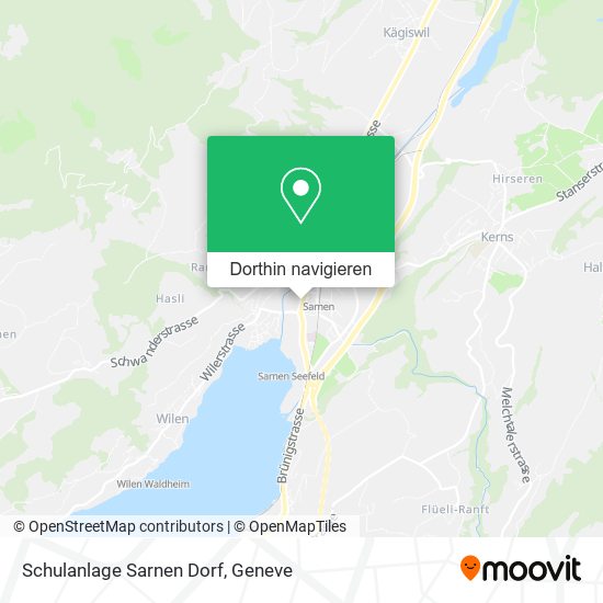 Schulanlage Sarnen Dorf Karte