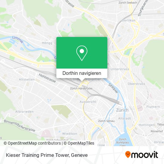 Kieser Training Prime Tower Karte