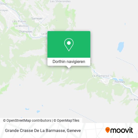 Grande Crasse De La Barmasse Karte