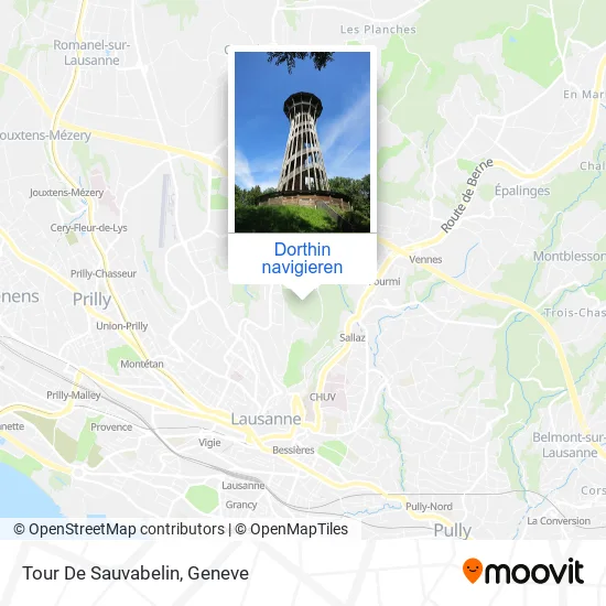 Tour De Sauvabelin Karte
