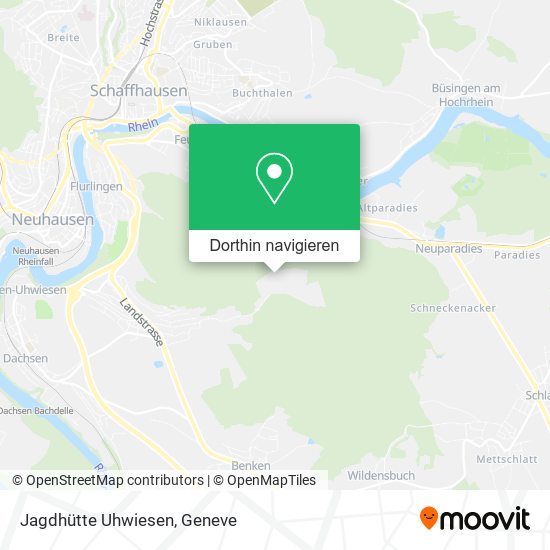 Jagdhütte Uhwiesen Karte