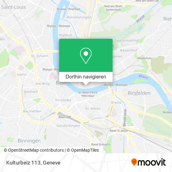 Kulturbeiz 113 Karte