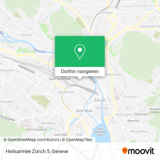 Heilsarmee Zürich 5 Karte