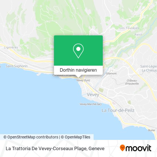 La Trattoria De Vevey-Corseaux Plage‎ Karte