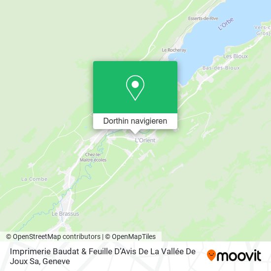 Imprimerie Baudat & Feuille D’Avis De La Vallée De Joux Sa Karte