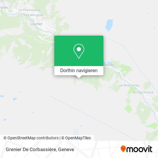 Grenier De Corbassière Karte