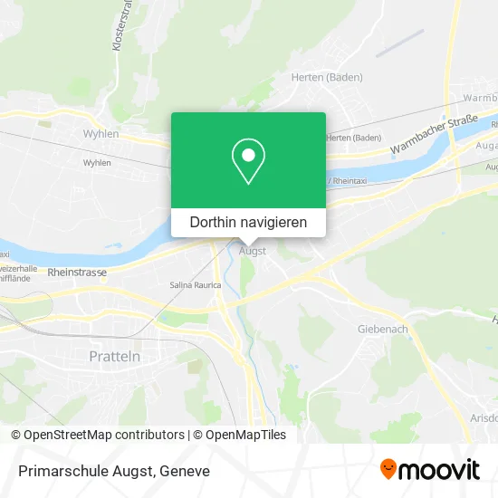 Primarschule Augst Karte