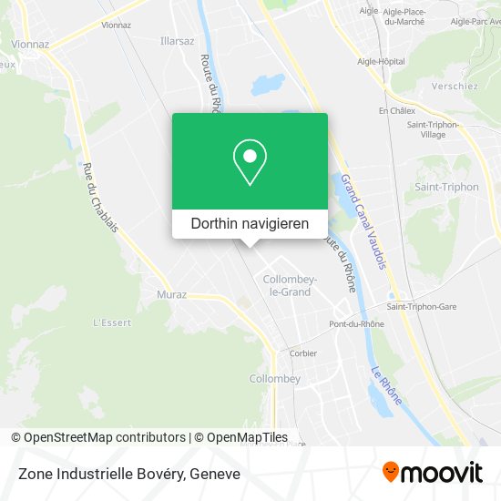 Zone Industrielle Bovéry Karte