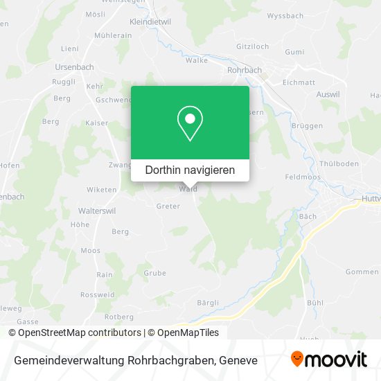Gemeindeverwaltung Rohrbachgraben Karte