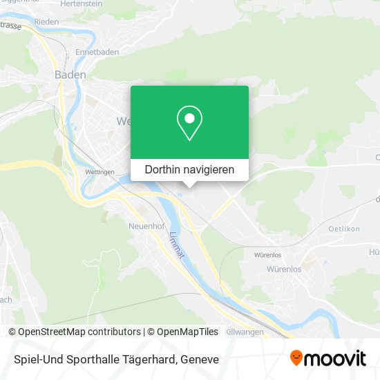 Spiel-Und Sporthalle Tägerhard Karte
