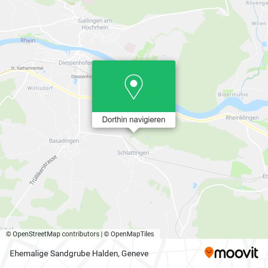 Ehemalige Sandgrube Halden Karte