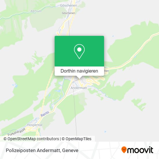 Polizeiposten Andermatt Karte