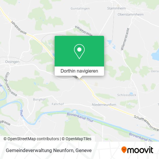 Gemeindeverwaltung Neunforn Karte