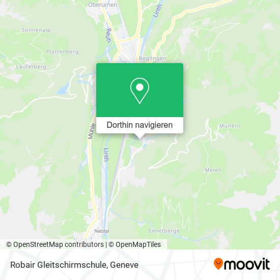 Robair Gleitschirmschule Karte