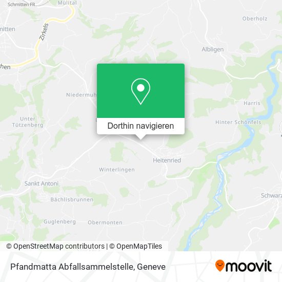 Pfandmatta Abfallsammelstelle Karte