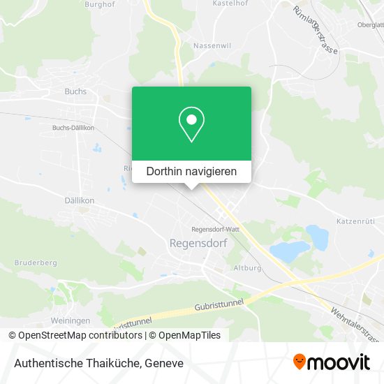 Authentische Thaiküche Karte
