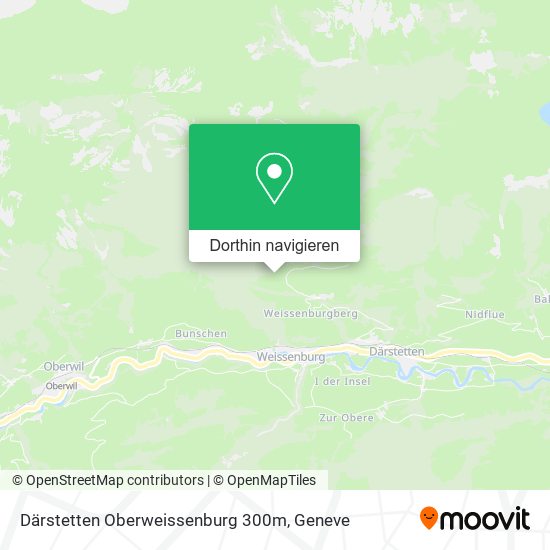 Därstetten Oberweissenburg 300m Karte