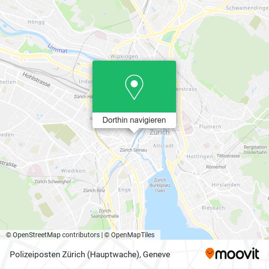 Polizeiposten Zürich (Hauptwache) Karte