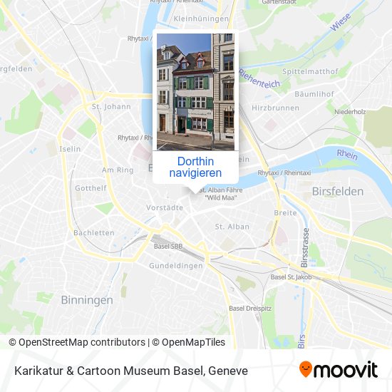 Karikatur & Cartoon Museum Basel Karte