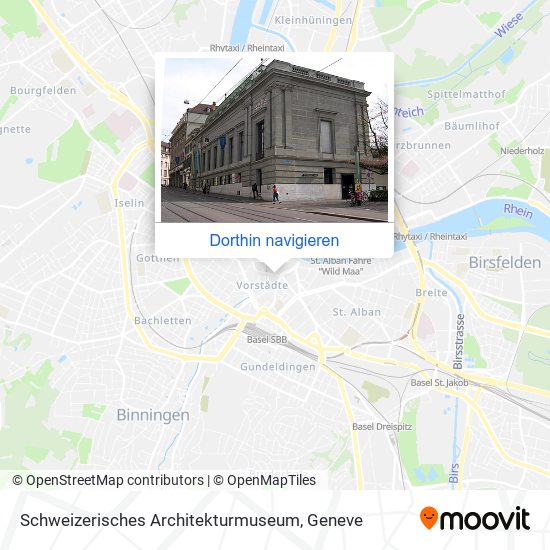 Schweizerisches Architekturmuseum Karte