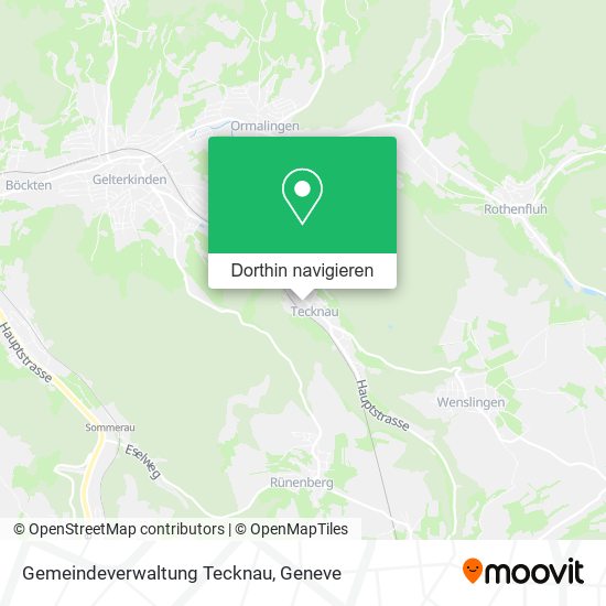 Gemeindeverwaltung Tecknau Karte