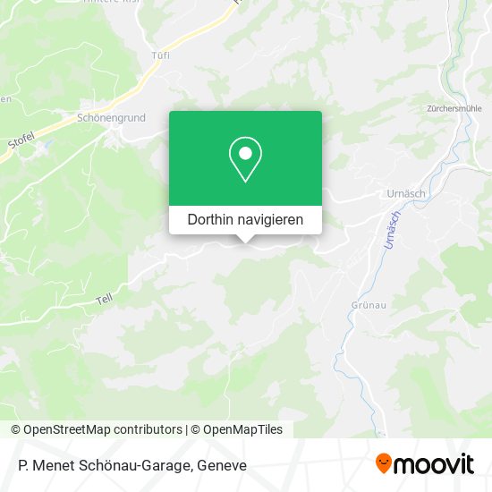 P. Menet Schönau-Garage Karte