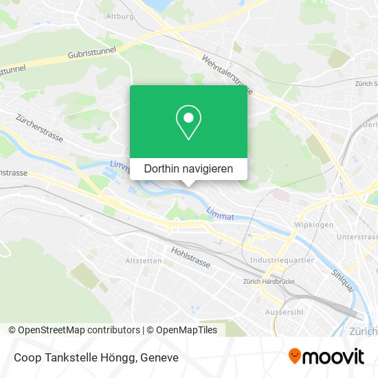 Coop Tankstelle Höngg Karte