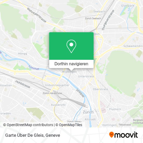 Garte Über De Gleis Karte