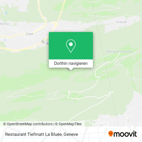Restaurant Tiefmatt La Bluée Karte