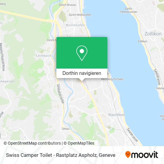 Swiss Camper Toilet - Rastplatz Aspholz Karte