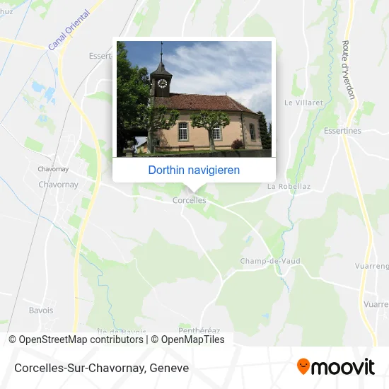 Corcelles-Sur-Chavornay Karte