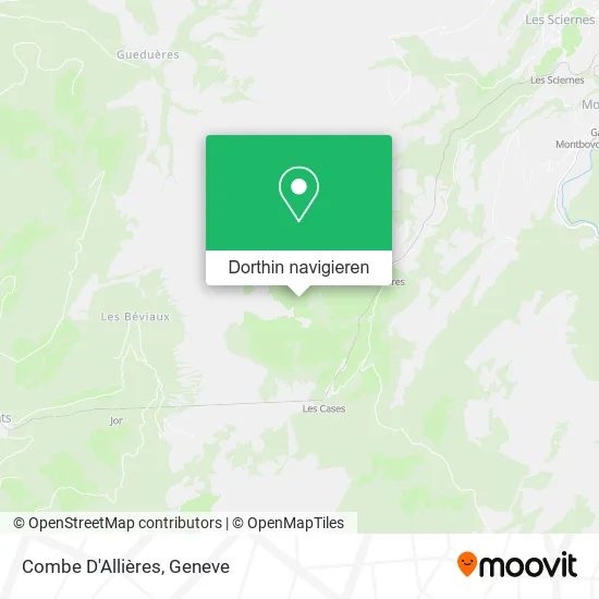 Combe D'Allières Karte