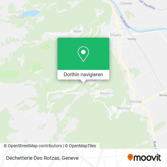Déchetterie Des Rotzas Karte