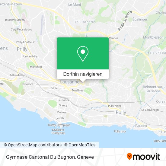 Gymnase Cantonal Du Bugnon Karte