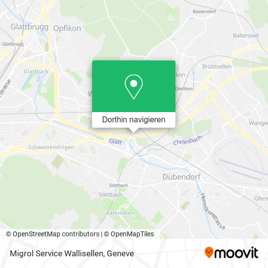 Migrol Service Wallisellen Karte