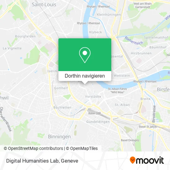 Digital Humanities Lab Karte