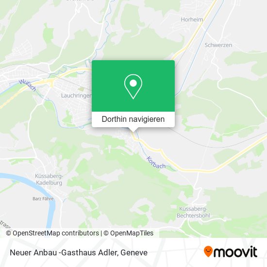 Neuer Anbau -Gasthaus Adler Karte