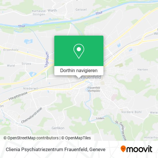 Clienia Psychiatriezentrum Frauenfeld Karte