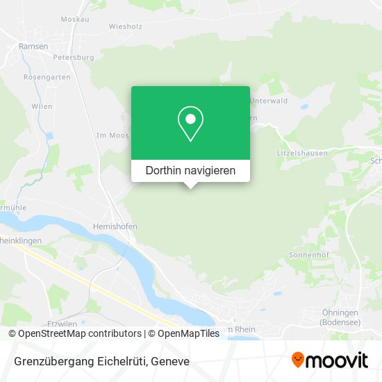 Grenzübergang Eichelrüti Karte