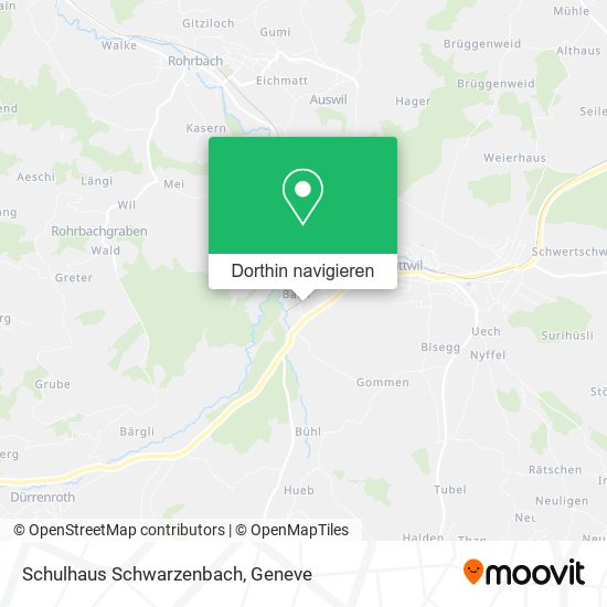 Schulhaus Schwarzenbach Karte